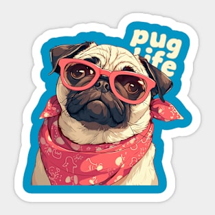 pug life Sticker